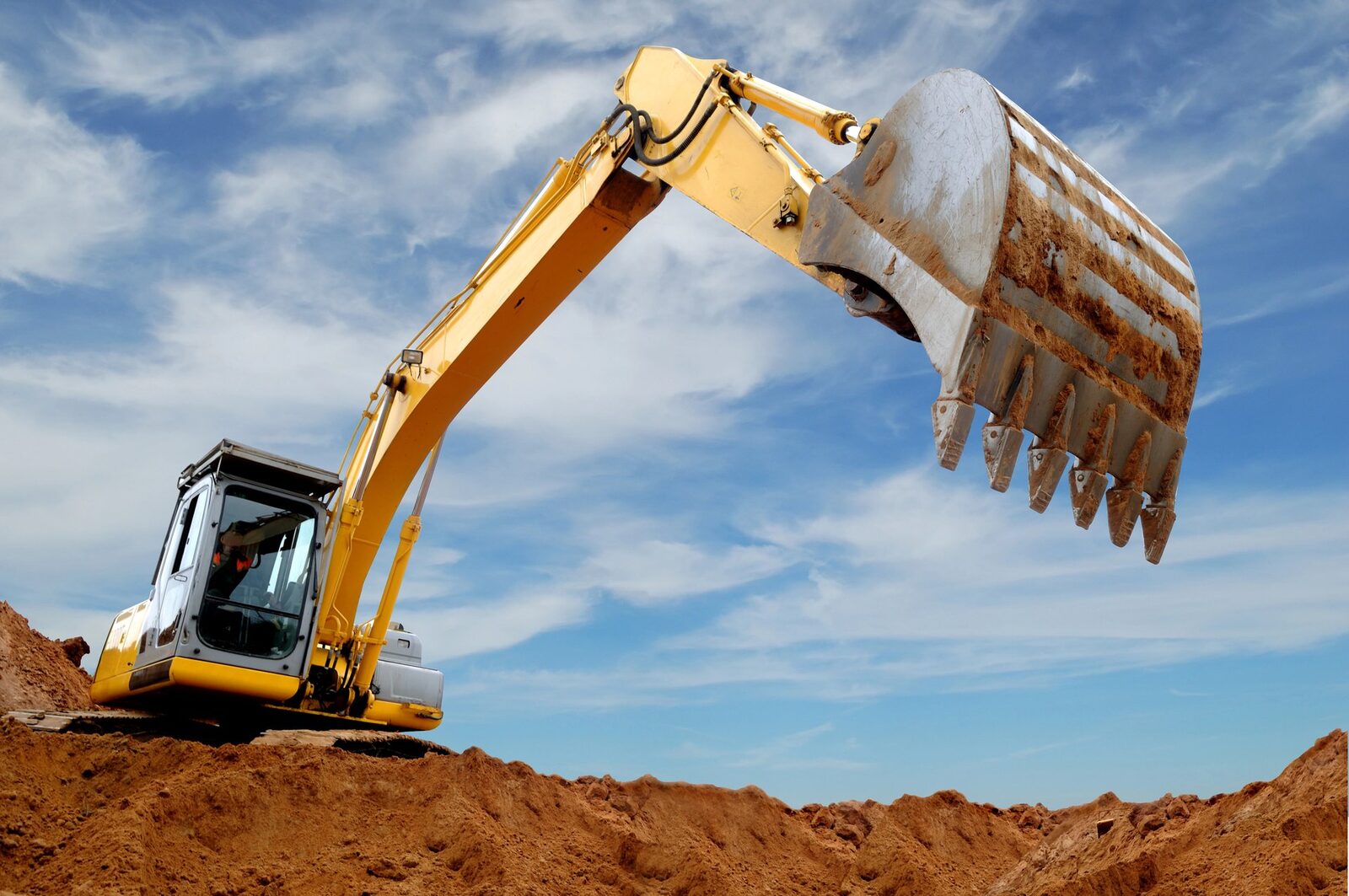 Bulldozer at a construction site